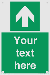 Safe condition Custom arrow up sign